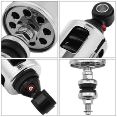 Custom Chrome Rear Suspension Heavy Duty Shocks For Harley Softail Fatboy Slim Deluxe 00-17 16