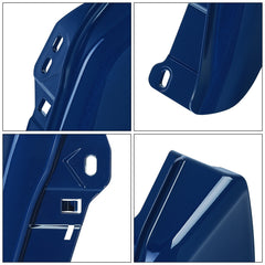 HR3 Bright Billiard Blue Mid Frame Air Heat Deflectors For Harley Touring and Trike Models 09-24