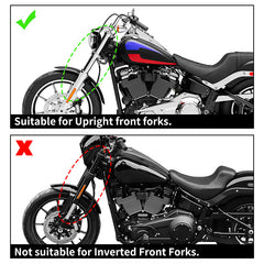 HR3 Carbon Fiber Black Denim Headlight Fairing & Windshield Fit For Harley Softail FXBB FXLR 2018-later