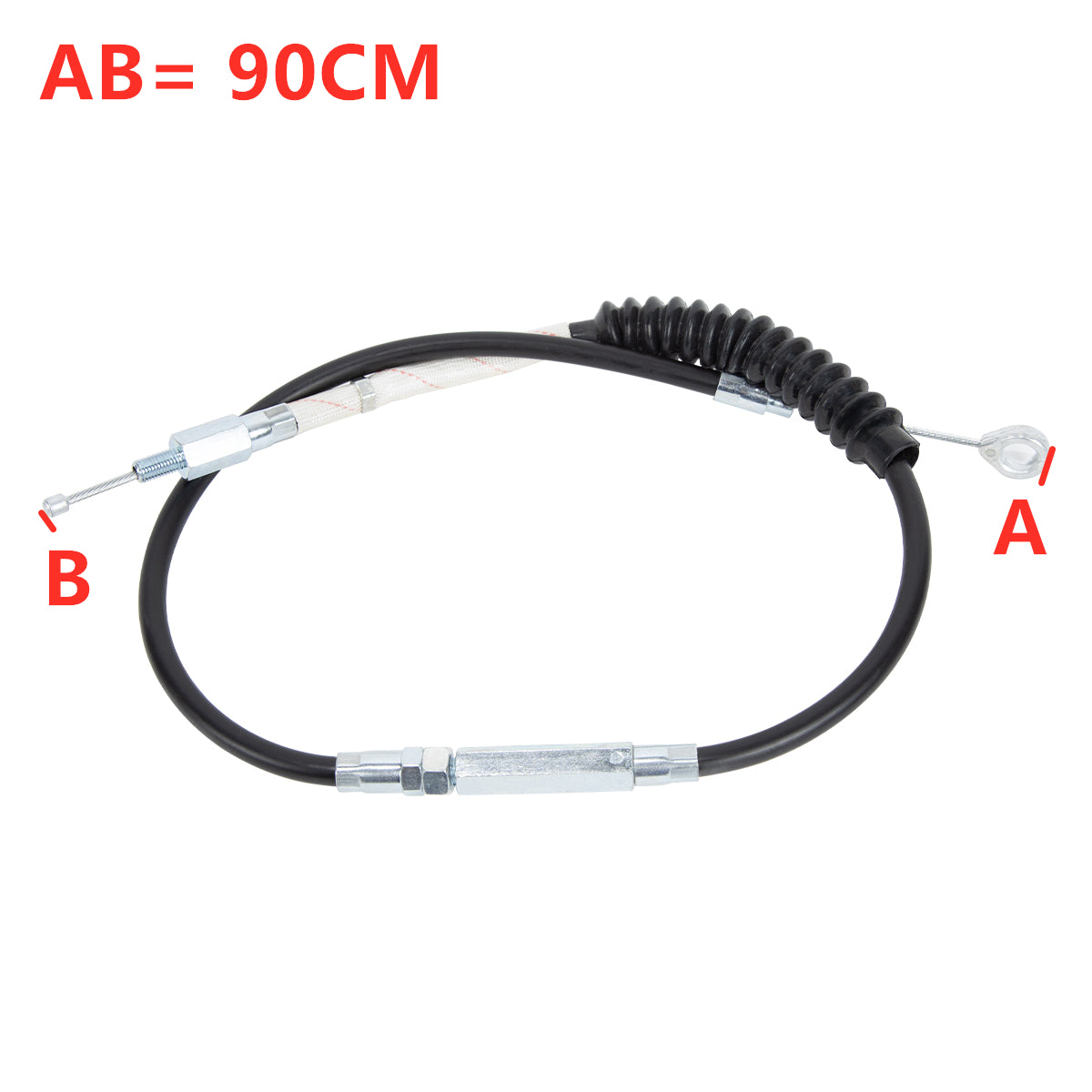 Custom Chrome 90CM Black Vinyl 35.5" Clutch Cable Fit For Harley Sportster Iron 883 1200 11-15