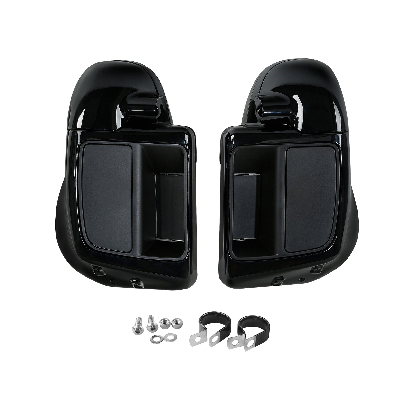 HR3 Black Honeycomb Fade Vented Lower Fairing Kit For Harley Touring models 2014-2024