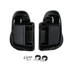HR3 Black Honeycomb Fade Vented Lower Fairing Kit For Harley Touring models 2014-2024