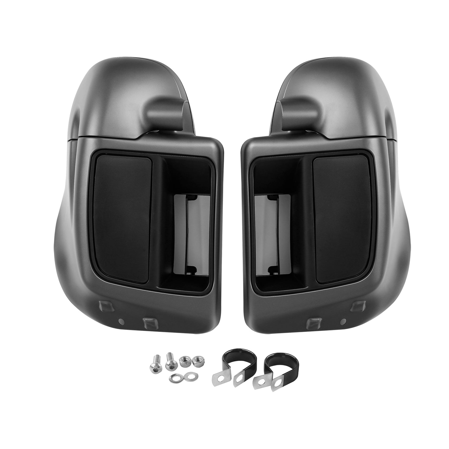 HR3 Industrial Gray Denim Vented Lower Fairing Kit For Harley Touring models 2014-2024