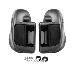 HR3 Industrial Gray Denim Vented Lower Fairing Kit For Harley Touring models 2014-2024
