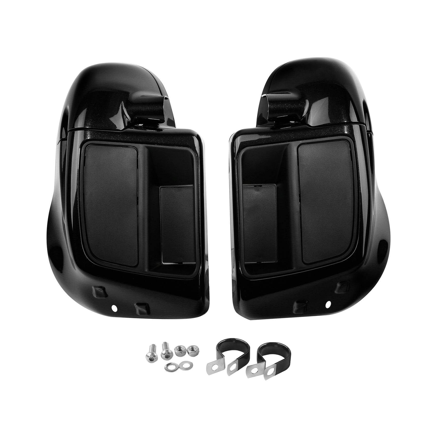 HR3 Black Tempest Vented Lower Fairing Kit For Harley Touring models 2014-2024