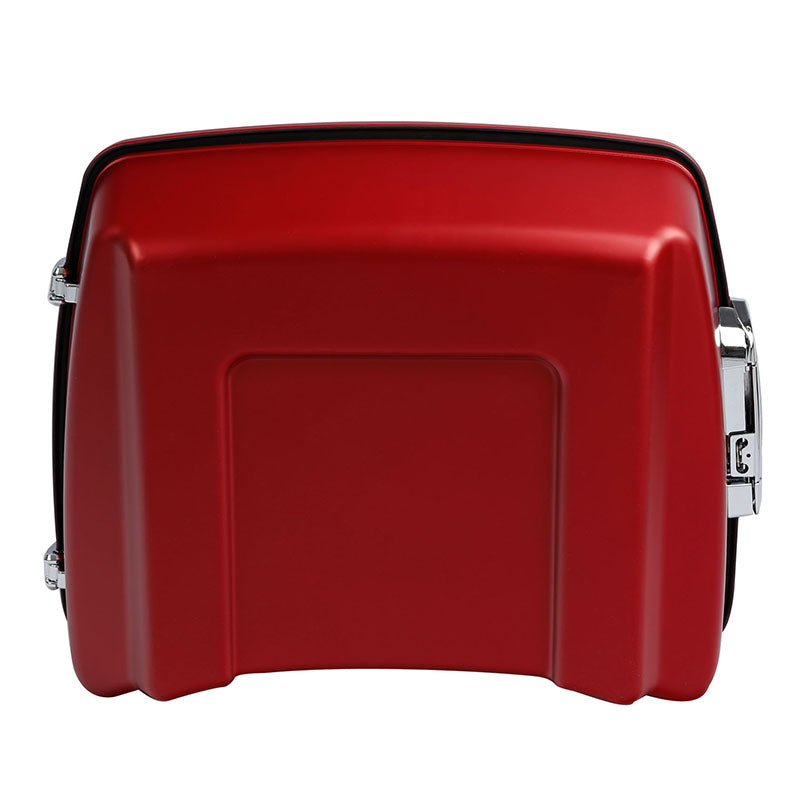 HR3 Wicked Red Denim 10.7" Chopped Style Touring Trunk Luggage For 14-24 Harley Touring