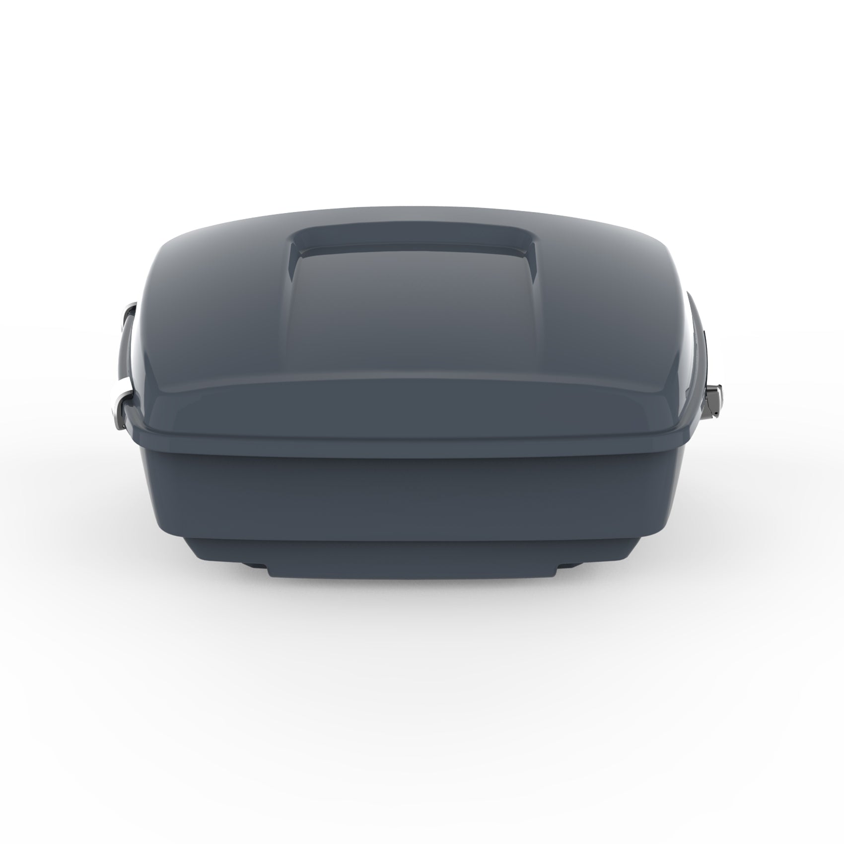 HR3 Gunship Gray 13.7" King Size Touring Trunk Luggage For 14-24 Harley Touring