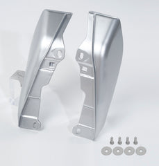 HR3 Silver / Black Honeycomb Fade Mid-Frame Air Deflectors For Harley Touring and Trike Models 09-24