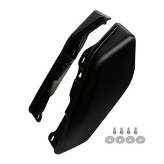 HR3 Black Denim Mid Frame Air Heat Deflectors For Harley Touring and Trike Models 09-24