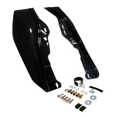 HR3 Black Earth & Vivid Black Mid Frame Air Heat Deflectors For Harley Touring and Trike Models 09-24