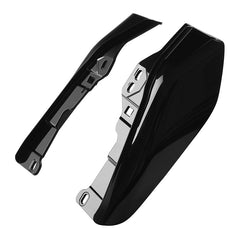 HR3 Vivid Black Mid Frame Air Heat Deflectors For Harley Touring and Trike Models 09-24