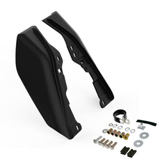 HR3 Black Denim Mid Frame Air Heat Deflectors For Harley Touring and Trike Models 09-24