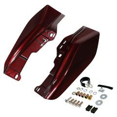 HR3 Twisted Cherry Mid-Frame Air Deflectors For Harley Touring and Trike Models 09-24
