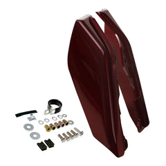 HR3 Black Forest & Wineberry Mid Frame Air Heat Deflectors For Harley Touring and Trike Models 09-24
