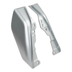 HR3 Midnight Blue / Barracuda Silver Mid Frame Air Heat Deflectors For Harley Touring and Trike Models 09-24