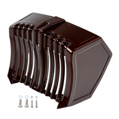 HR3 Auburn Brown & Black & Industrial Gray Harley Oil Cooler Cover For Harley Touring 2017-2023