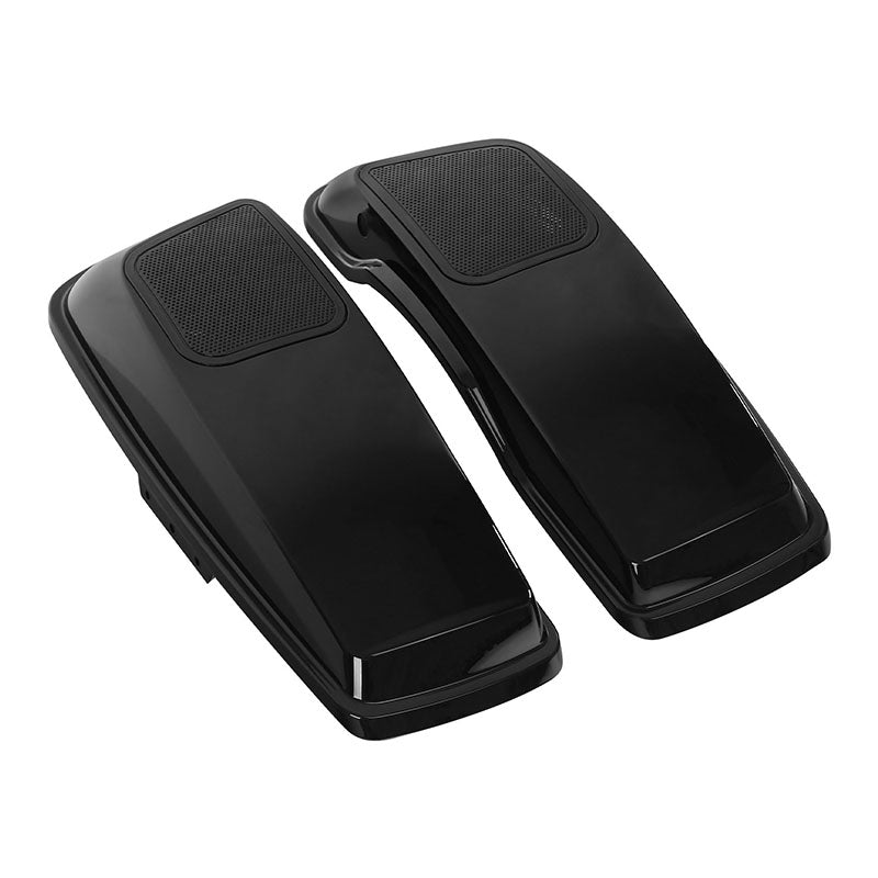 HR3 Vivid Black 6 X 9" Saddlebags Lid Speaker Cutouts W/ Grill For Harley Touring Models 2014-2023