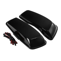 HR3 Vivid Black Hard Saddlebag Lids For Street Glide 2022 FLHX