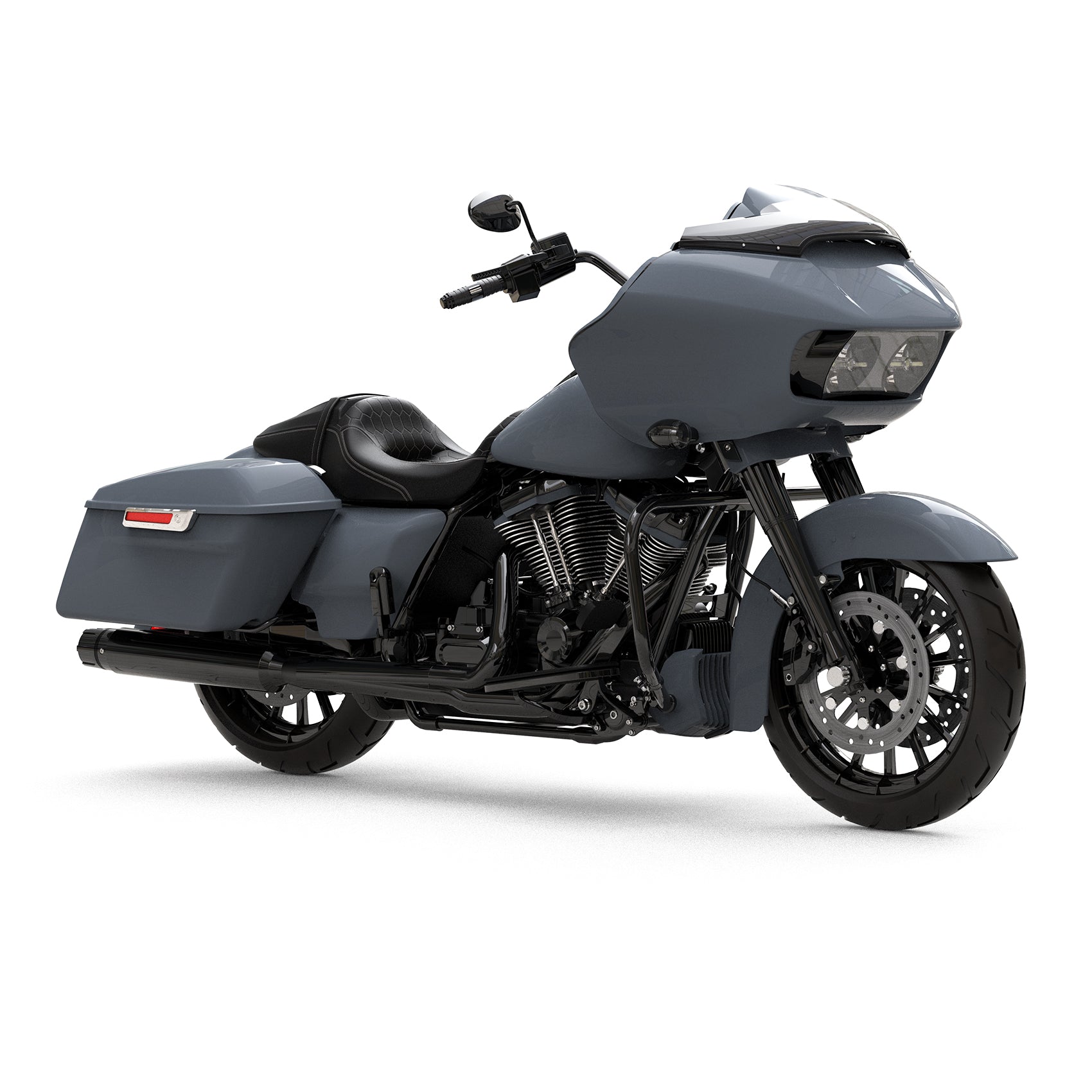 HR3 Gunship Gray Complete Body Fairing Kit For Harley Road Glide FLTRX 15-23