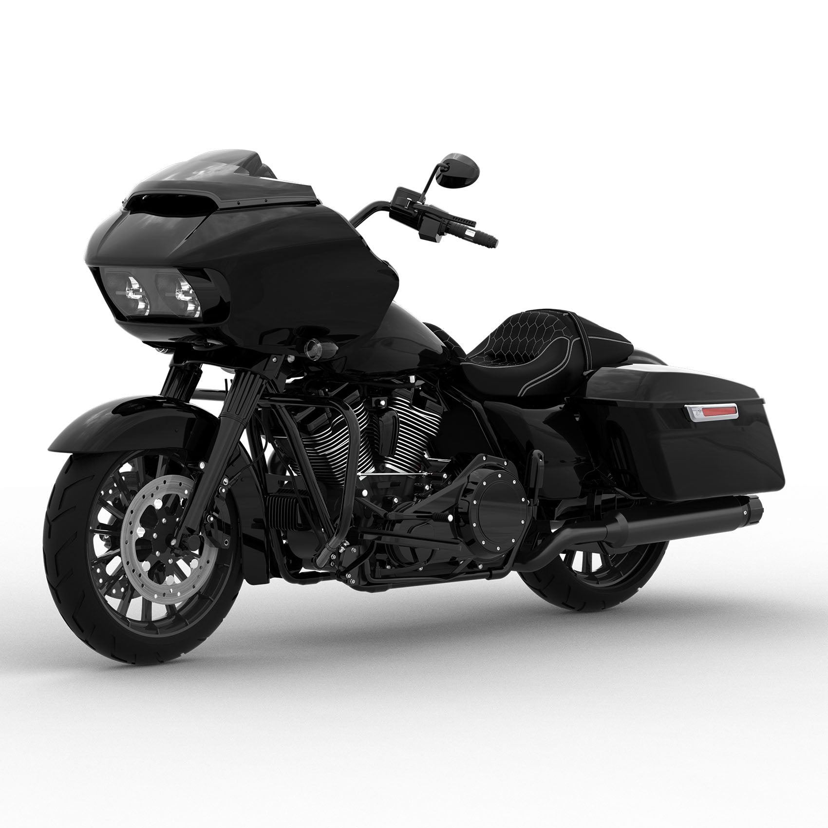 HR3 Vivid Black Complete Body Fairing Kit For Harley Road Glide FLTRX 15-23