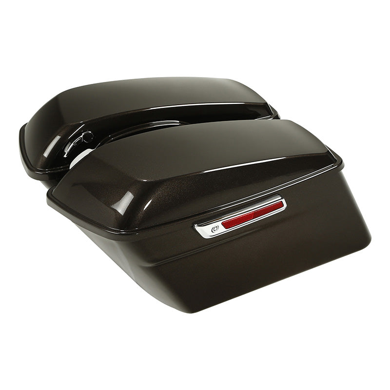 HR3 Sumatra Brown Hard Saddlebags (Regular) For 14-23 Harley Touring