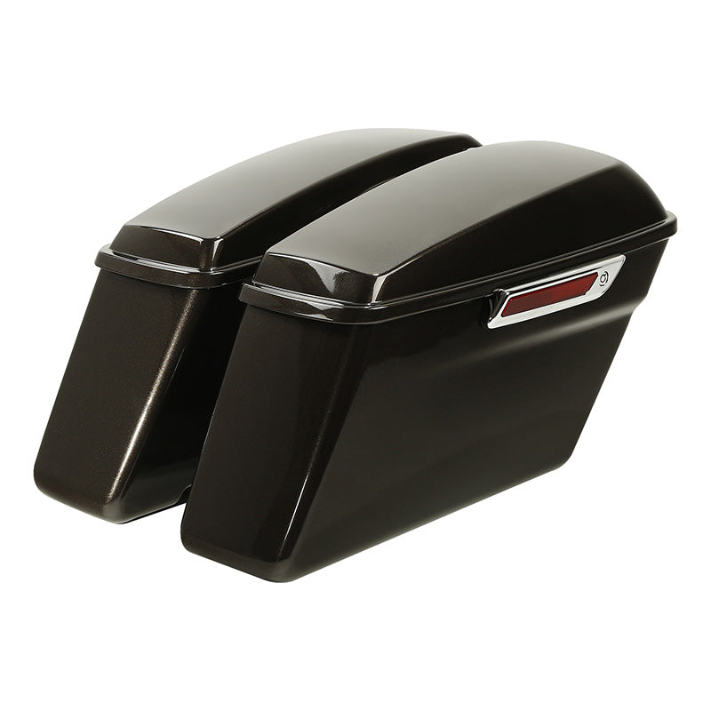 HR3 Sumatra Brown Hard Saddlebags (Regular) For 14-23 Harley Touring