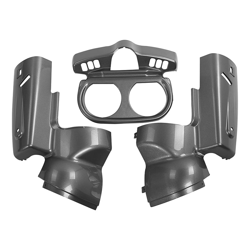 HR3 Billet Silver / Vivid Black 2017RGU Instrument Housing 2020 ROAD GLIDE LIMITED FLTRK