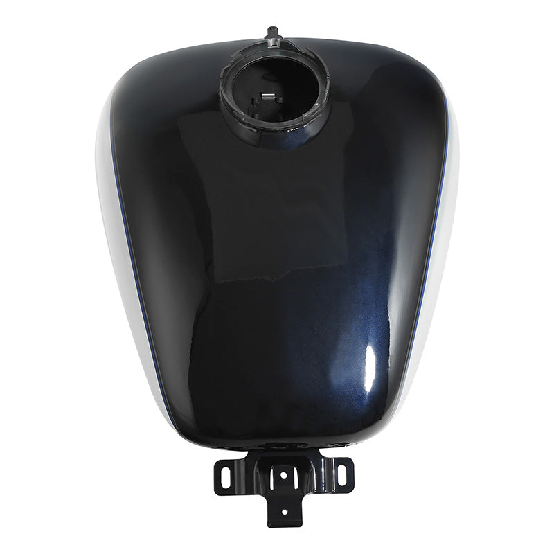 HR3 Midnight Blue / Barracuda Silver Fuel Gas Tank For 2008-2023 Harley Touring Models
