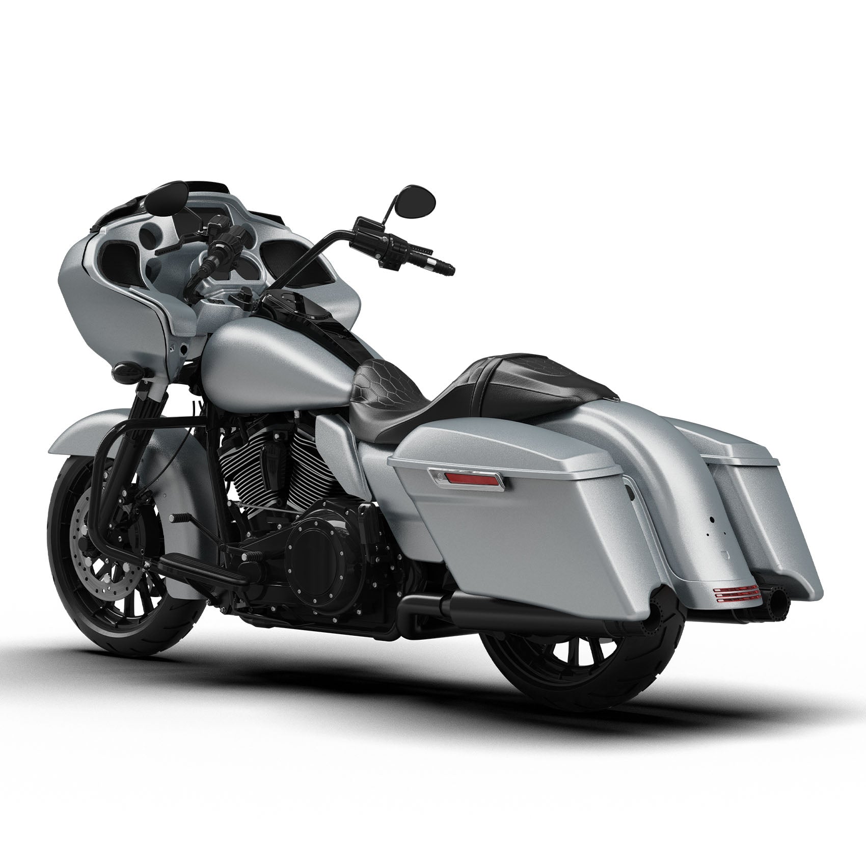 HR3 Barracuda Silver Denim Complete Body Fairing Kit For Harley Road Glide Special FLTRXS 15-23