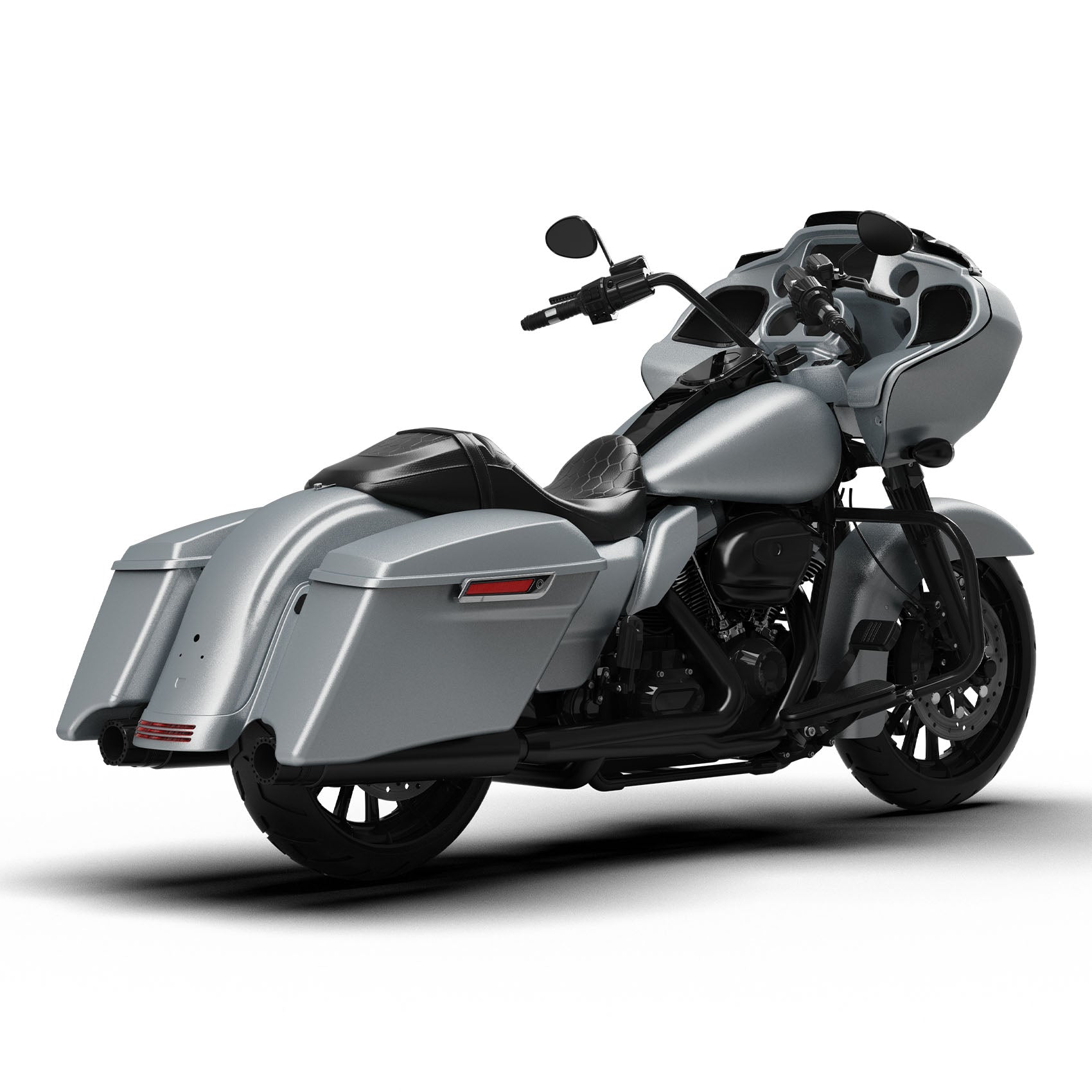 HR3 Barracuda Silver Denim Complete Body Fairing Kit For Harley Road Glide Special FLTRXS 15-23