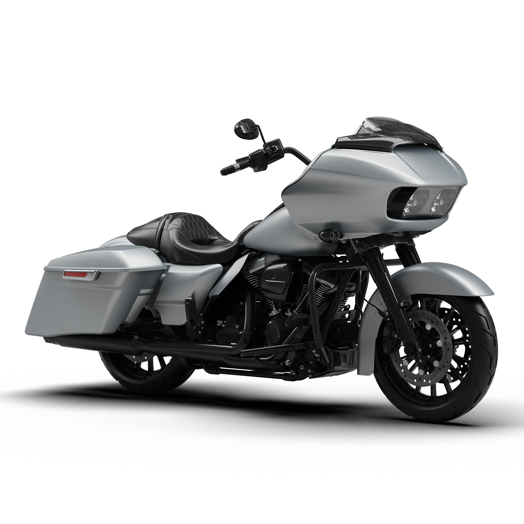 HR3 Barracuda Silver Denim Complete Body Fairing Kit For Harley Road Glide Special FLTRXS 15-23