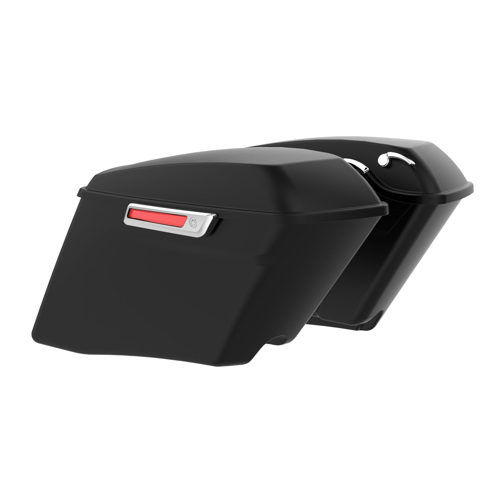 HR3 Black Denim CVO Stretched Saddlebags For 14-23 Harley Touring