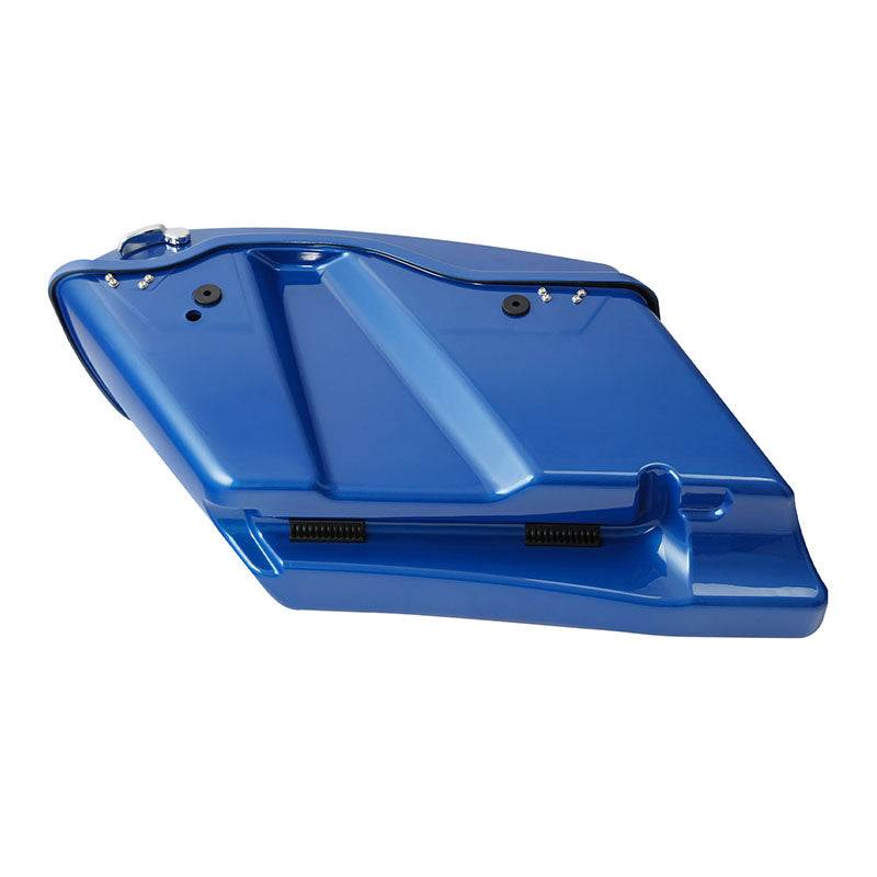 HR3 Electric Blue CVO Stretched Saddlebags For 14-23 Harley Touring