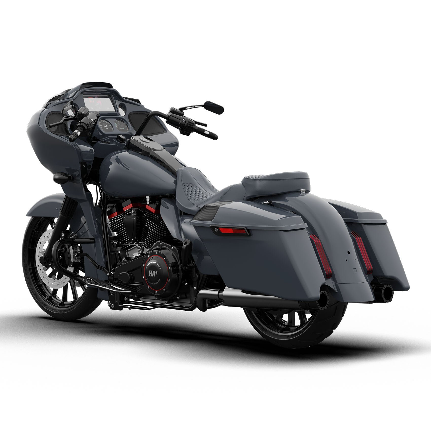 HR3 Gunship Gray Spoiler Kit For Harley 2017-Later FLTRX, FLTRXS, FLTRXST models