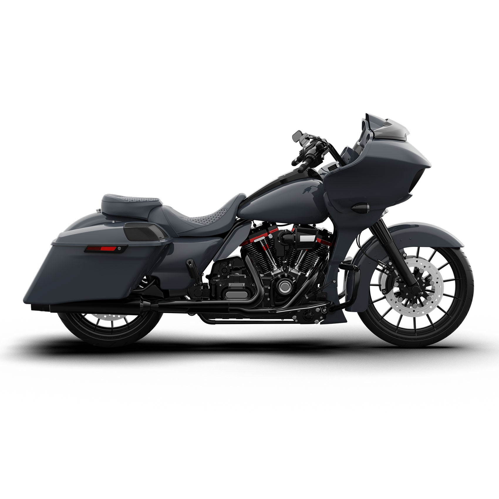 HR3 Gunship Gray Spoiler Kit For Harley 2017-Later FLTRX, FLTRXS, FLTRXST models