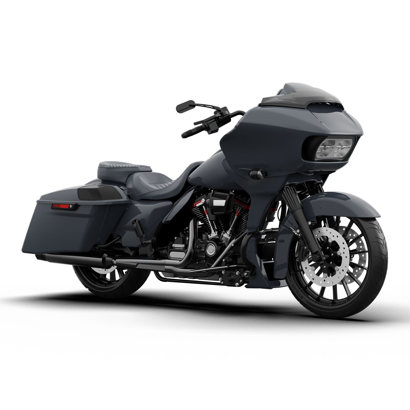 HR3 Gunship Gray Spoiler Kit For Harley 2017-Later FLTRX, FLTRXS, FLTRXST models