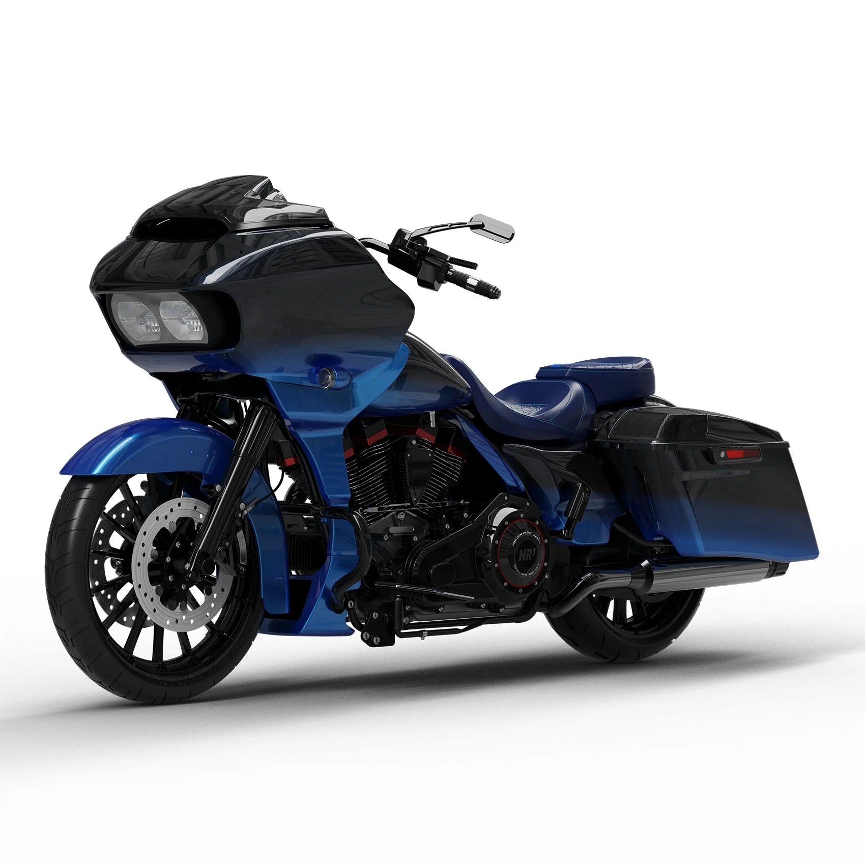 Mako Shark Fade Complete Body Fairing Kit for Harley 2015