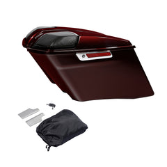HR3 Twisted Cherry CVO Stretched Saddlebags with Speaker Lids For 14-23 Harley Touring