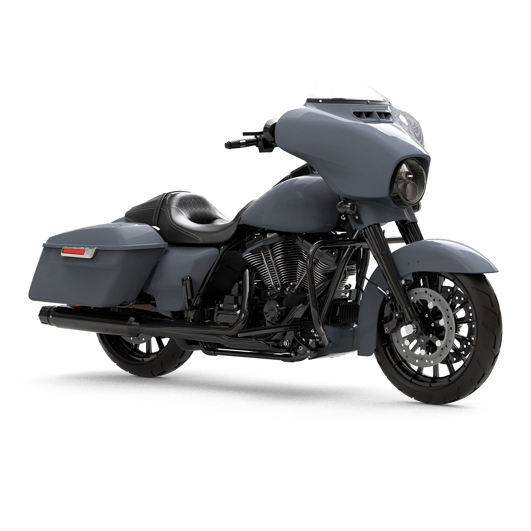 HR3 Gunship Gray Complete Body Fairing Kit For Harley Street Glide FLHX 14-23