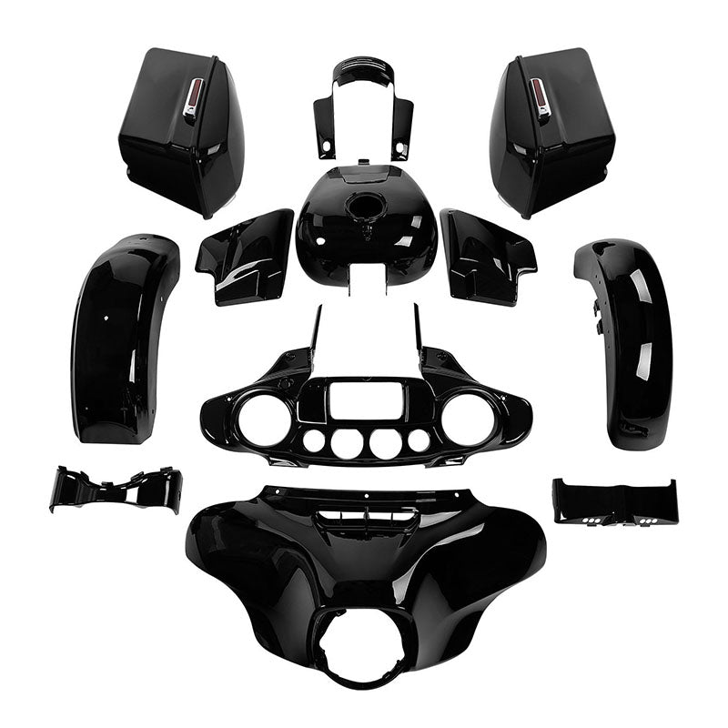 HR3 Vivid Black Complete Body Fairing Kit For Harley Street Glide FLHX 14-23