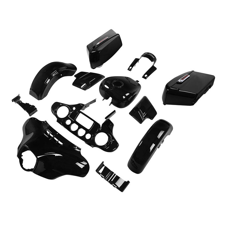 HR3 Vivid Black Complete Body Fairing Kit For Harley Street Glide FLHX 14-23