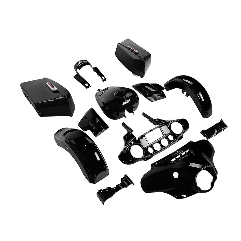 HR3 Vivid Black Complete Body Fairing Kit For Harley Street Glide FLHX 14-23