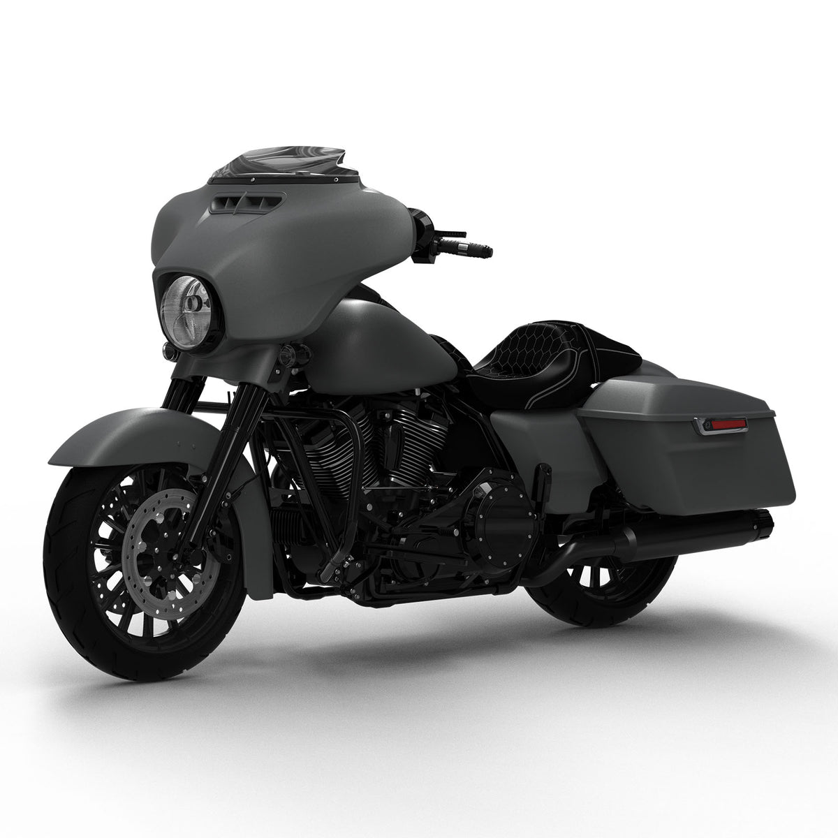 HR3 Industrial Gray Denim Complete Body Fairing Kit For Harley Street Glide FLHX 14-23