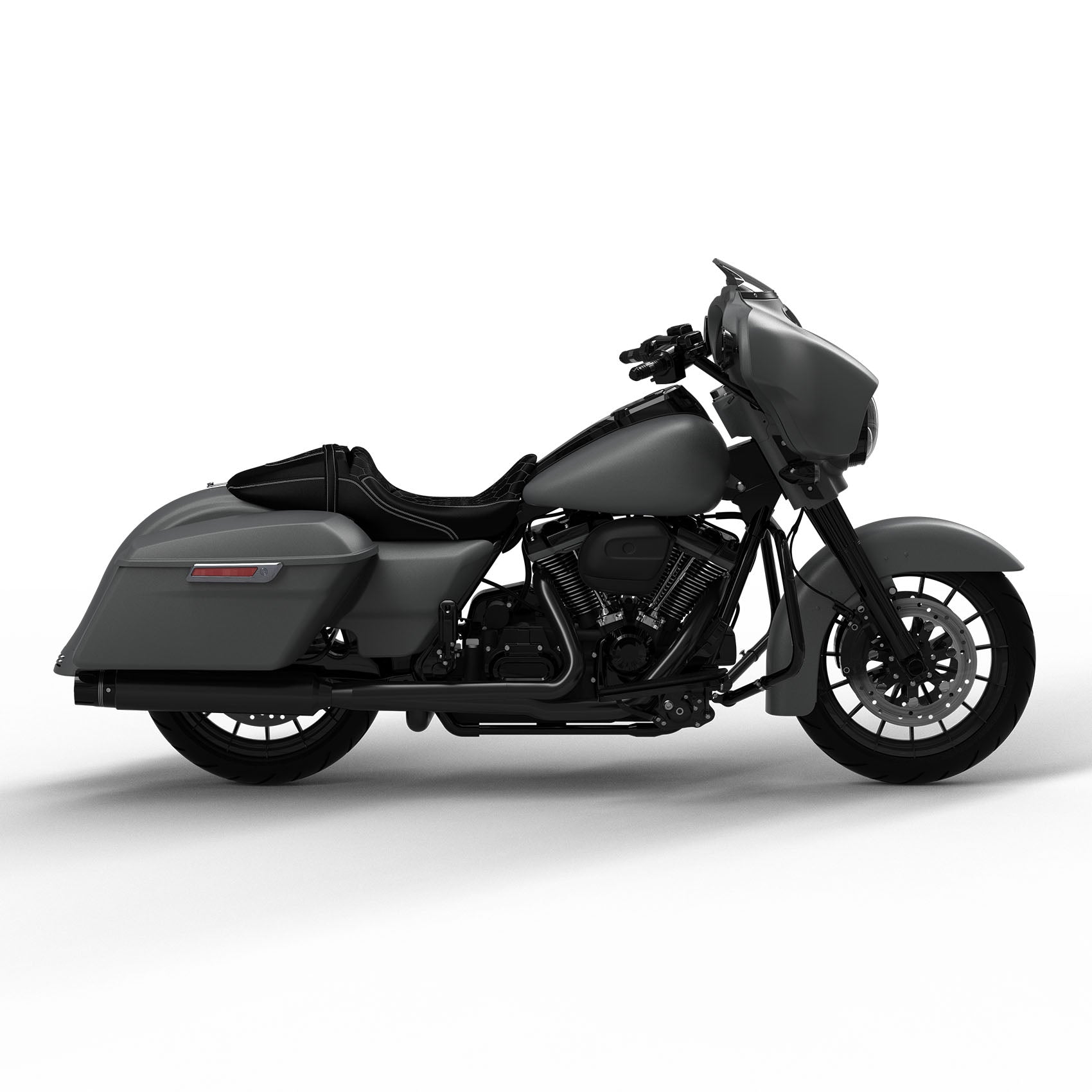 HR3 Industrial Gray Denim Complete Body Fairing Kit For Harley Street Glide FLHX 14-23