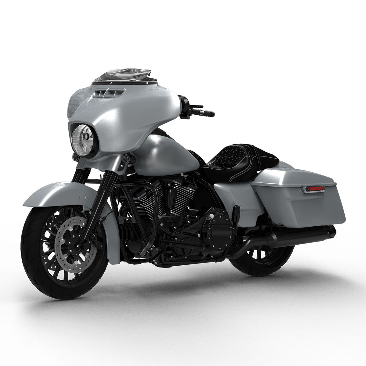 HR3 Barracuda Silver 2020UL Complete Body Fairing Kit For Harley Street Glide FLHX 14-23