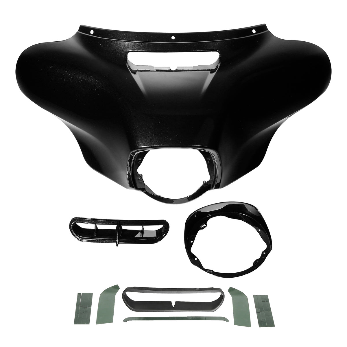 HR3 Black Tempest Outer Batwing Fairing Cowl Upper 2018 STREET GLIDE（FLHX）