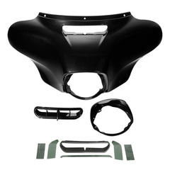 HR3 Black Tempest Outer Batwing Fairing Cowl Upper 2018 STREET GLIDE（FLHX）