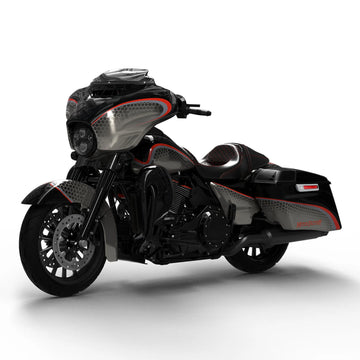 HR3 Black Honeycomb Fade Complete Body Fairing Kit For Harley CVO Street Glide FLHXSE 2014-2023 [Pre-Order]