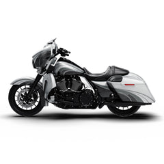 HR3 Silver / Black Honeycomb Fade Complete Body Fairing Kit For Harley CVO Street Glide FLHXSE 14-23