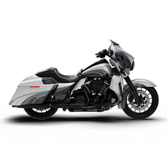 HR3 Silver / Black Honeycomb Fade Complete Body Fairing Kit For Harley CVO Street Glide FLHXSE 14-23